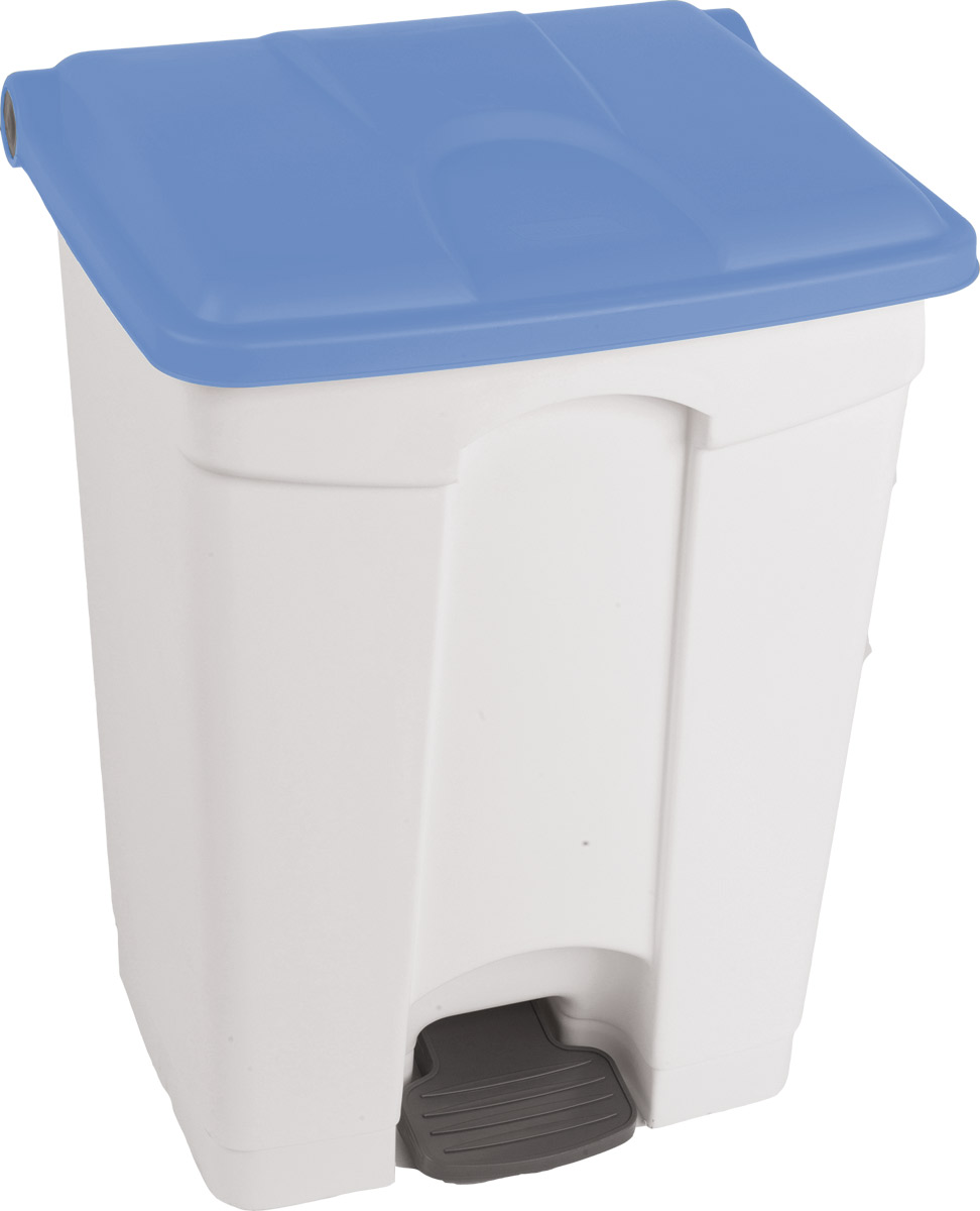 CONTENEDOR 70L blanco tapa azul